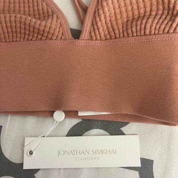 Jonathan Simkhai waffle cropped bra top NWT Size XS - Picture 7 of 8